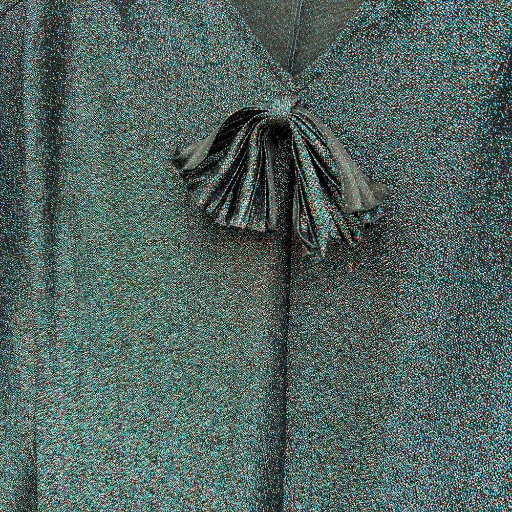 Super Sparkly Lurex Knee Length Plus Size Party D… - image 5